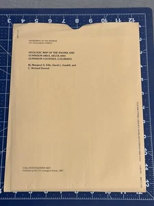 Geologische Karte des Gebiets Paonia und Gunnison (1987) - Bild 1 von 1