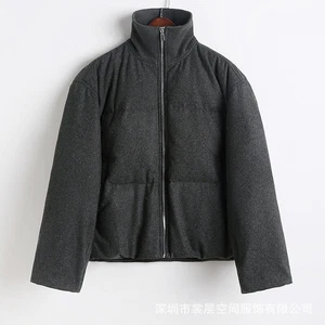 Chaqueta corta de franela de mezcla de lana Toteme para mujer - Imagen 1 de 16