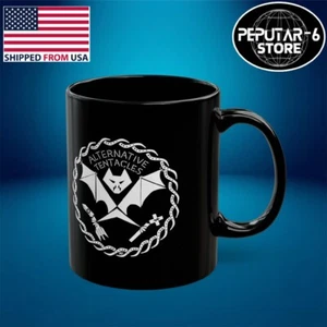 Taza negra de té de café Alternative Tentacles Records 11 oz 15 oz - Imagen 1 de 3