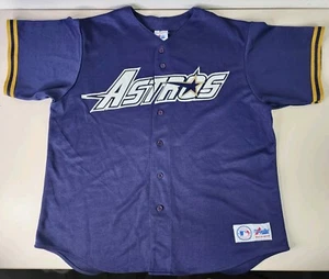 Majestic MLB Houston Astros Béisbol #5 Bagwell Azul Jersey Talla XL De Colección Auténtica - Imagen 1 de 24