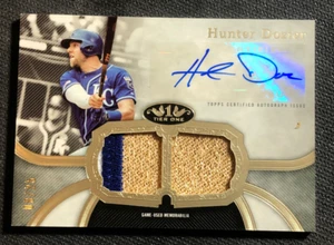 2020 TOPPS TIER ONE HUNTER DOZIER DUAL GAME-USED AUTO PATCH #ed 8/25 - Picture 1 of 2