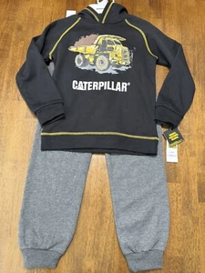NWT Caterpillar Kids' 2-piece Boys Long Sleeve Top & Fleece Jogger Set SZ 6 - Picture 1 of 1
