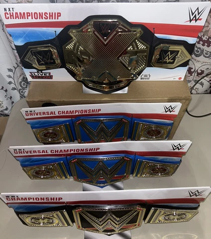 WWE Championship Belt. Box of 4ct . ATTN: THESE ARE PLAY BELTS FOR CHILDREN Cover