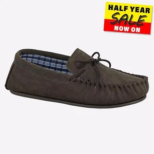 Mokkers Bruce Herren Leder Slipper Lounge Freizeit Halbschuh Hausschuhe Braun - Bild 1 von 1