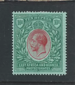 KUT 1912-21 10r RED & GREEN/GREEN MINT SG 58 CAT £250 - Picture 1 of 2