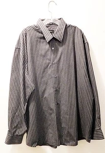 Van Heusen No Iron Cotton Blend Striped Men's Dress Shirt Size XXL (18-18 1/2) - Picture 1 of 6