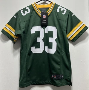 Aaron Jones Green Bay Packers #33 NFL On Field Green Trikot Jugend Größe M 10/12 - Bild 1 von 13