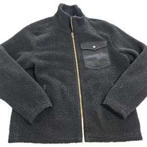 Pendleton River Rock Sherpa Fleece Zip Up Jacket Men’s Size XL X Large Black - Picture 1 of 7