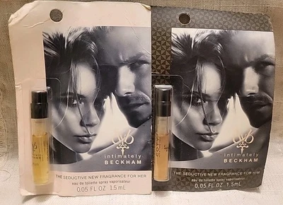 2 x Intimately BECKHAM * David Beckham * 1 Women & 1 Men * 2 x 0.05 oz * BNIP - Image 1 of 4