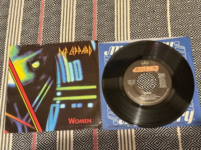 DEF LEPPARD- Women/Tear It Down - UNPLAYED 1987 7" SINGLE with PICTURE SLEEVE - Image 1 of 4