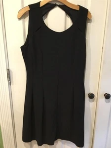 WOMEN'S SZ 14 ELLE BLACK  DRESS FIT AND FLARE SLEEVELESS ELEGANT - Picture 1 of 16