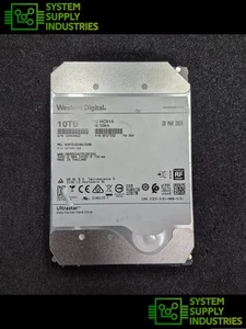 Western Digital 10TB 7.2K 12Gbps 256MB 3.5" SAS HDD HUH721010AL5200 DL - Picture 1 of 3
