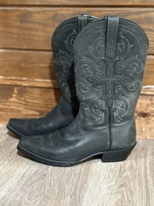 ARIAT Herren 10.5 EE Schwarz Cowboystiefel Spitz zulaufend Stil #10012839 Leder Obermaterial - Bild 1 von 12