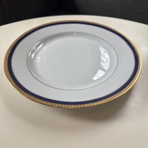 Haviland Limoges Symphonie Cobalt Blue & Gold Dinner Plate(s) EUC - 4 Available - Picture 1 of 7