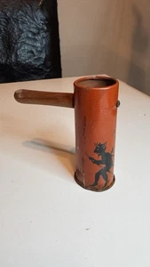 Scarce Antique Vintage Halloween Ratchet- Devil, Witch & Crow -Made in Japan - Picture 1 of 9