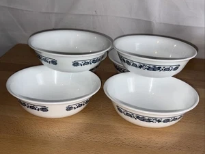 Corelle Vintage Old Town Blue 6 1/4" Cereal Soup Bowls - Set / Lot Of 6 - Picture 1 of 9