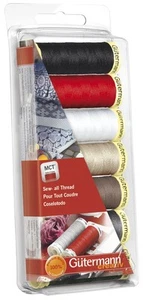 Juego de 7 carretes Gutermann para coser todo hilo de poliéster - básico 742716 - Imagen 1 de 3