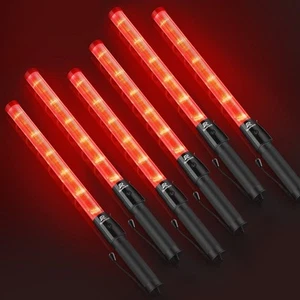 6 Pack Traffic Wand, 21 Inch Led Traffic Control Baton, Safety Light Wands wi... - Picture 1 of 7