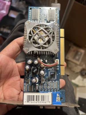 Nvidia GeForce GF FX5200 128MB DDR TV PCI Video Card PV-T64K-NTF7 - Image 1 of 4