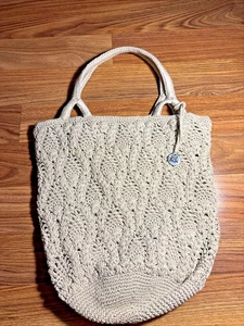 The SAK Tote Bag - Crochet- Thistle Pattern- Bucket-Lined - Picture 1 of 13