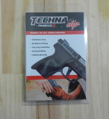 Clip Techna, Technaclip; Se adapta a Taurus Millenium G2 y Slim; Ambidiestro; G2BA Foto 1 de 2
