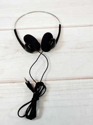 Vintage 90’s Kenwood Metal Lightweight Adjustable Headphones Tested Black - Image 1 of 4