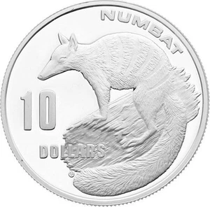 Australia 10 Dollars 1995 Numbat Silver Coin - Picture 1 of 3
