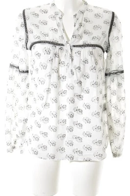 STYLE & BUTLER Langarm-Bluse Damen Bluse Gr. DE 36 weiß-schwarz Casual-Look - Bild 1 von 4