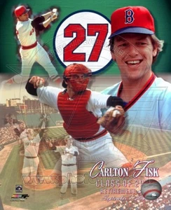 CARLTON FISK BOSTON RED SOX *Licensed *8X10 PHOTO #27 RETIREMENT - Picture 1 of 1