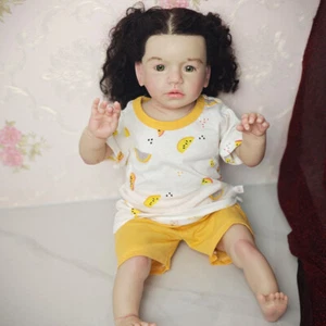 Muñeca bebé renacida de 28" terminada bebé niña niño hecho a mano regalo (imagen real) - Imagen 1 de 3
