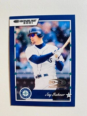 2001 DONRUSS #76 JAY BUHNER NM-MT MLB BASEBALL CARD - Image 1 of 2
