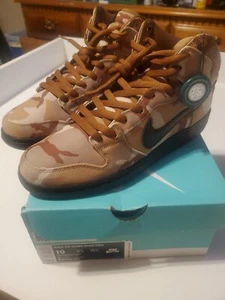 Nike SB Dunk High Pro Desert Camo 2019 Deadstock Size 10 Parachute Beige / Black - Picture 1 of 10