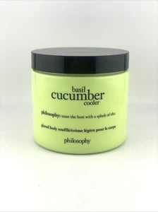Philosophy Basil Cucumber Cooler summer Glazed Body Souffle Cream 16 oz New - Picture 1 of 2