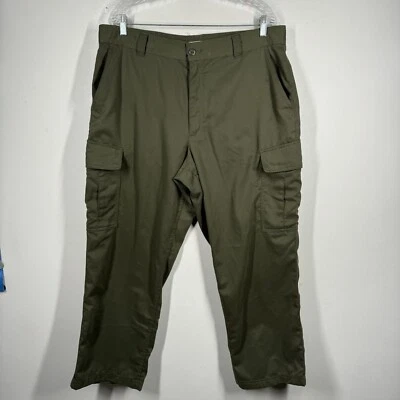 LL Bean Over Pants Outer Layer Army Military Green Mens Sz 38x28 Cargo - Image 1 of 4