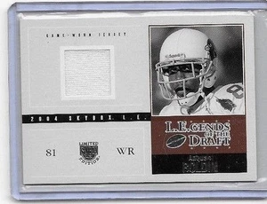 Skybox Anquan Boldin 2004 L.E. JERSEY USADA DEL JUEGO DE LEYENDAS DEL DRAFT #/103 - Imagen 1 de 1