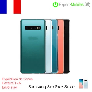 SAMSUNG S10 S10 PLUS S10 E -VITRE ARRIERE AVEC ADHÉSIF +LENTILLE CAMERA - Photo 1 sur 3