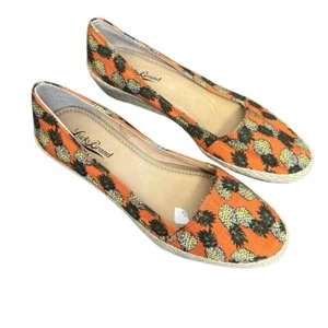Lucky Brand Tomlinn Espadrille Pineapple Print Wedge Shoes Size 7.5 - Picture 1 of 5