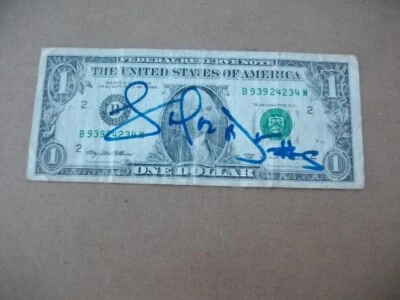 BILLETE DE DÓLAR FIRMADO POR LAMAR ODOM RHODE ISLAND RAMS Foto 1 de 3
