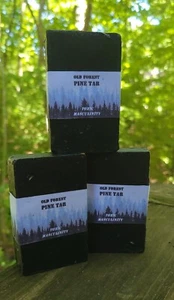 Pine Tar Soap for Men 3 PACK 4.5 oz ALL NATURAL  - Picture 1 of 5