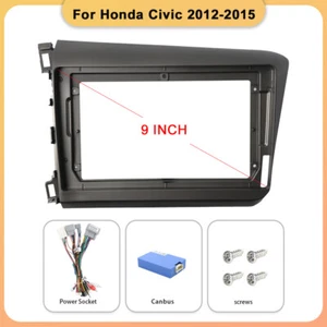 9 Inch Car Stereo Radio Fascia Panel Trim Fit For Honda Civic 2012-2016 Frame US - Picture 1 of 6