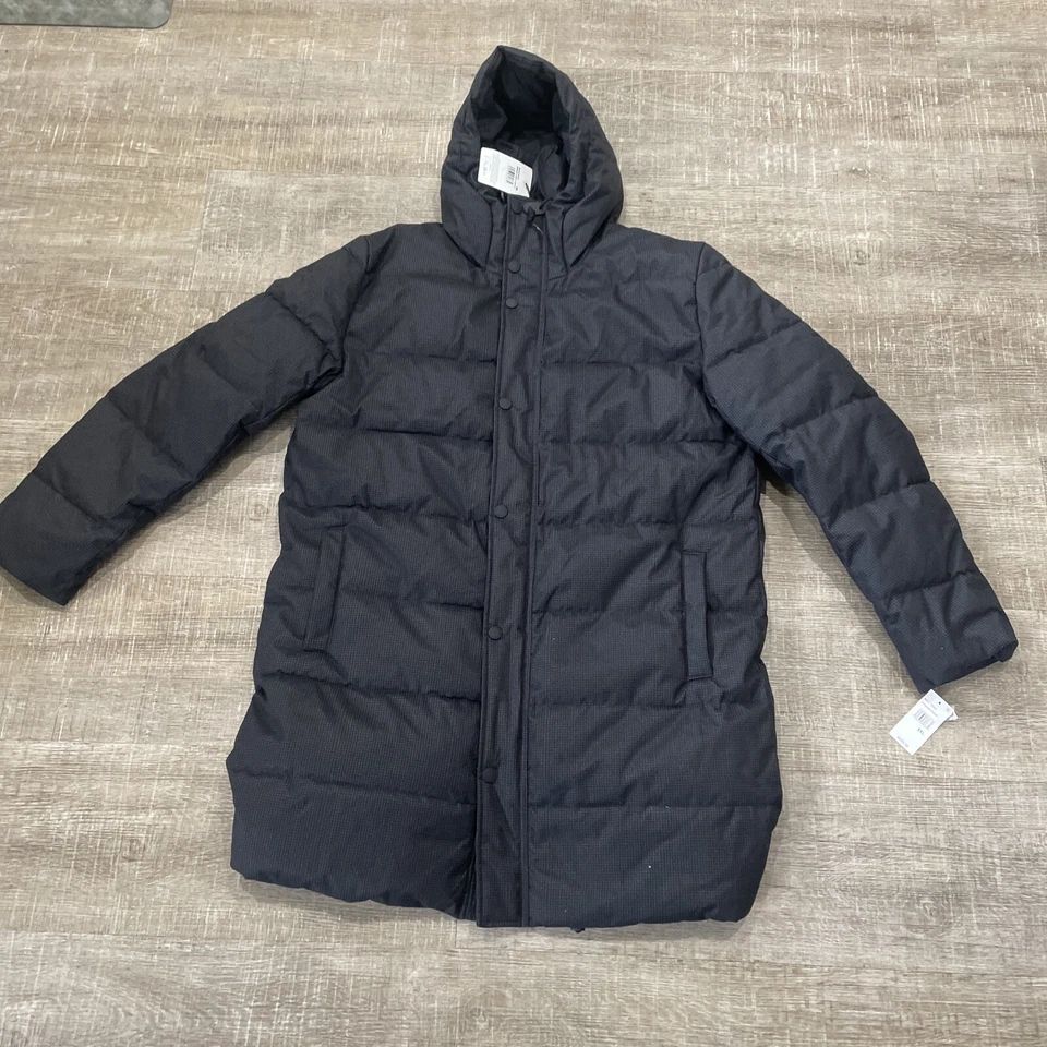 Abrigo Chaqueta Larga Barbour Hombres XXL Hoxley Baffle Negro/Gris Tartán Puffer Nuevo con Etiquetas Capucha Foto 1 de 4