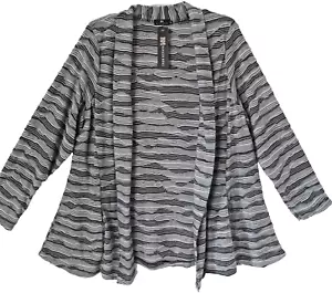 NAVEED tolle Jacke A-Linie trendige Details 48-50 (5) Taschen grau-weiß - Bild 1 von 4