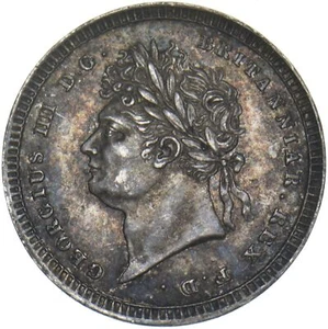 1822 Maundy Twopence - George IV Britische Silbermünze - sehr schön - Bild 1 von 2