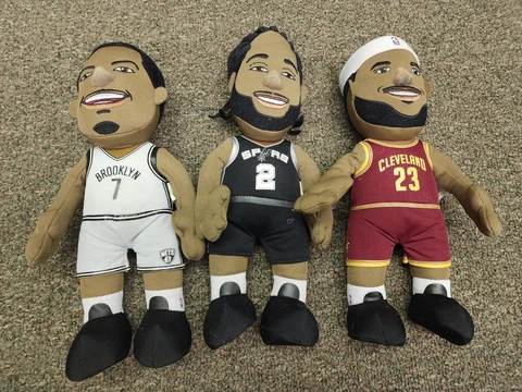Lot 3 Joe Johnson Lebron James NBA Plush Bleacher Creature Cavs Kawhi Leonard Cover