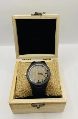 Bobo Bird ns Bamboo Wood Dark Brown Cowhide Lear Strap New Battery - Image 1 of 4