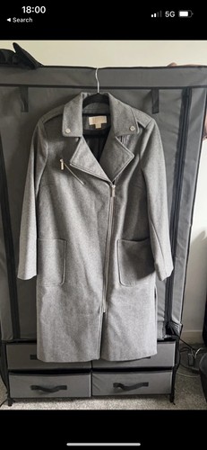 Cappotto invernale Michael Kors grigio lana taglia 14