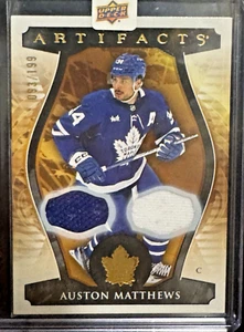 2023-24 Artifacts Hockey Dual Jersey Auston Matthews 2 colors 93/199 Toronto - Picture 1 of 3