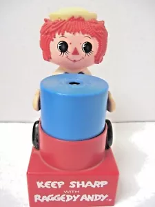 Raggedy Andy DESKTOP pencil sharpener Bobbs Merrill AS IS - Picture 1 of 6
