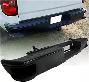 Rear Step Bumper Assembly Compatible with 2014-2019 Chevy Chevrolet Silverado & - Picture 1 of 9