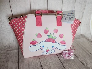 Loungefly Cinnamoroll strawberries satchel official Sanrio and keychain set - Picture 1 of 8
